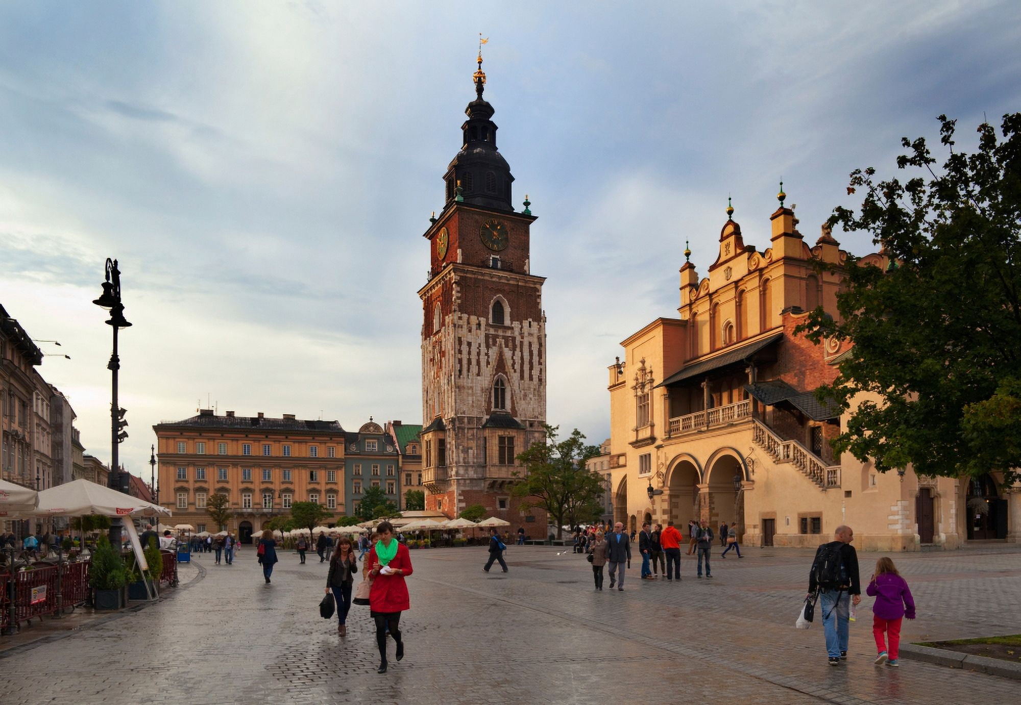 Sukiennice The Renaisssance Cloth Hall Rynek Glowny The Main Market Square Krakow Poland Canvas Art - Panoramic Images (19 x 27)
