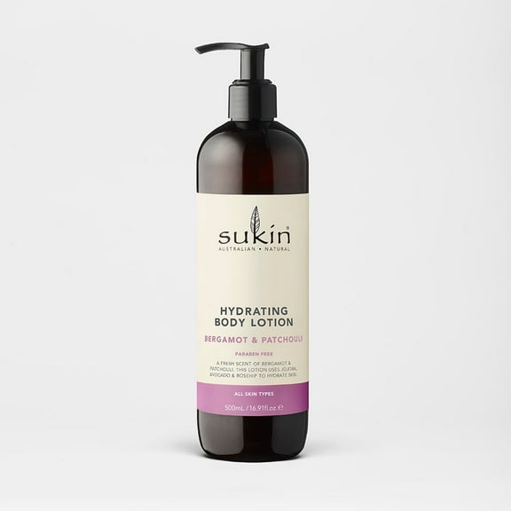 Sukin Australian Natural Hydrating Body Lotion Bergamot And Patchouli, 16.9 oz