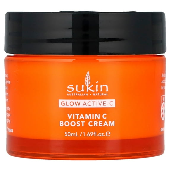 Sukin Glow Active-C, Vitamin C Boost Cream , 1.69 fl oz (50 ml)