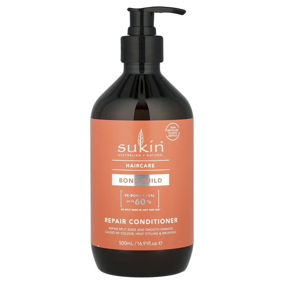 Sukin Haircare, Bond Build, Repair Conditioner, 16.91 fl oz (500 ml)