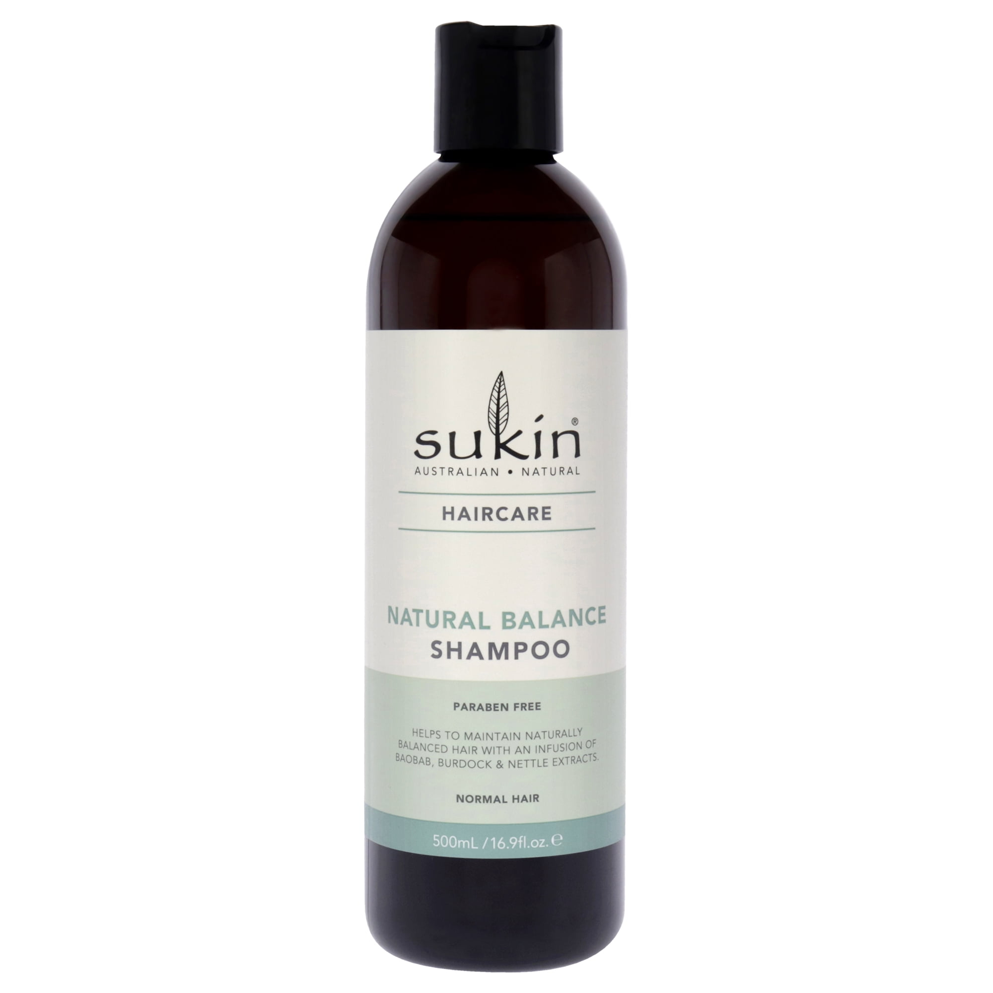 Sukin Natural Balance Shampoo, 16.9 oz, Wellness Healing, Sulphur Free for All Hair Types