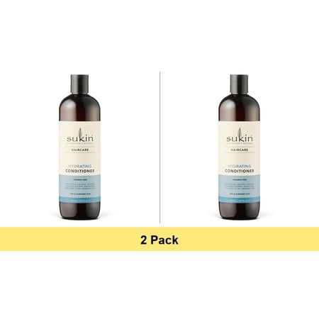Sukin Natural Hair Care Hydrating Conditioner for Damaged Hair, 16.9 Oz - 2 Pack