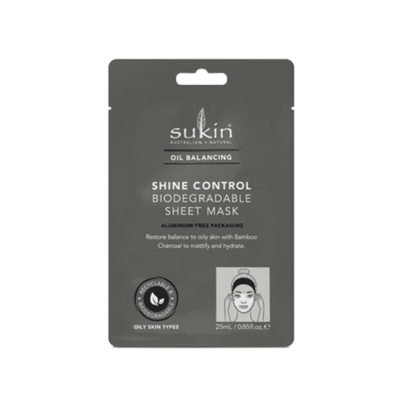 Sukin Oil Balancing Shine Control Biodegradable Sheet Mask