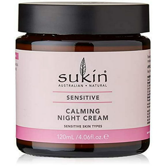 Sukin Sensitive Skin Calming Night Cream, 4.06 Oz..