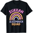 thumbnail image 1 of Sukkah Sleepover Squad Jewish Sukkot Slumber Pajama Party T-ShirtMen and women, Black T-shirt, size: Extra large S-4XL, 1 of 4