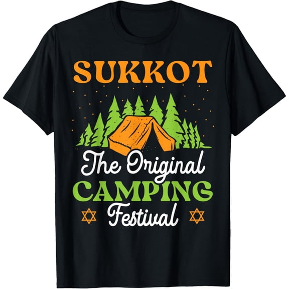 Sukkot The Original Camping Festival Israelite Sukkot Day T-Shirt mens t shirt,black,women,funny,misfits,men,journey