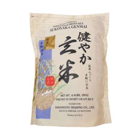 Sukoyaka Brown Rice, Genmai, 4.4 Pound, No Allergen-Free Claims