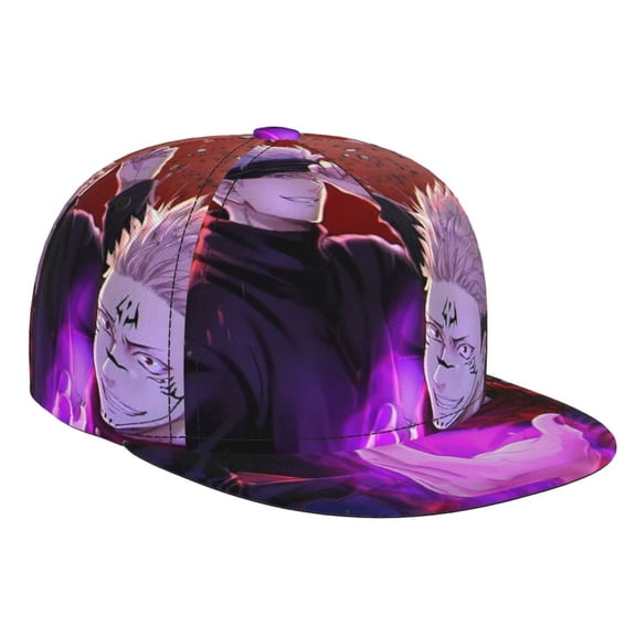 Sukuna Gojo Jujutsu Kaisen Brim Bill Baseball Cap Adjustable Snapback Hat Hip Hop Dad Caps Men Women