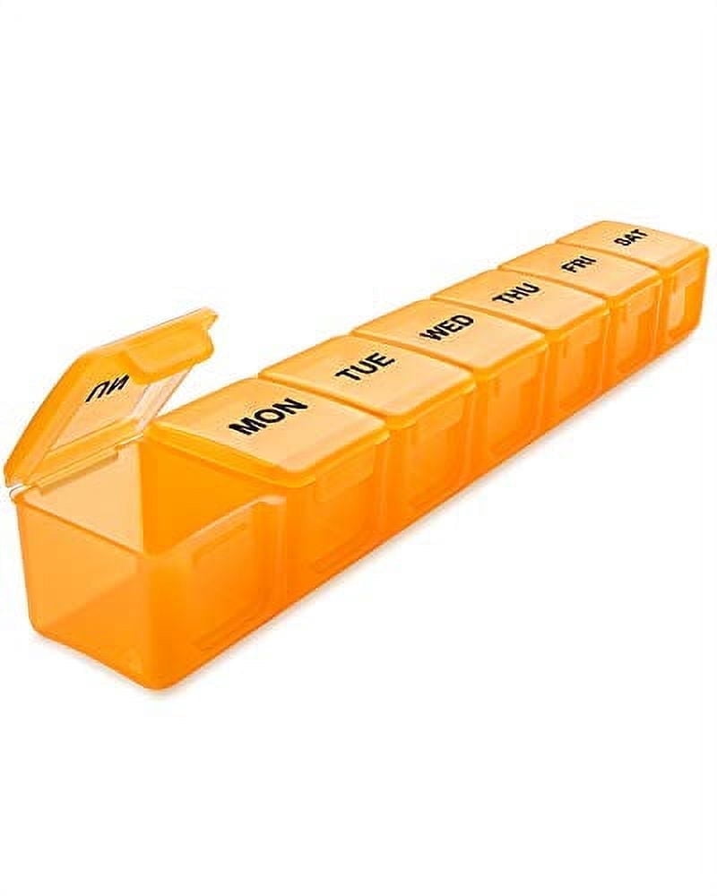 Sukuos Weekly Pill Organizer, 7 Day AM PM Compartments, Extra Large ...