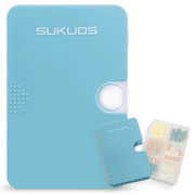 Sukuos Slim Daily Pill Organizer with 6 Easy Open Compartments, 1 pack