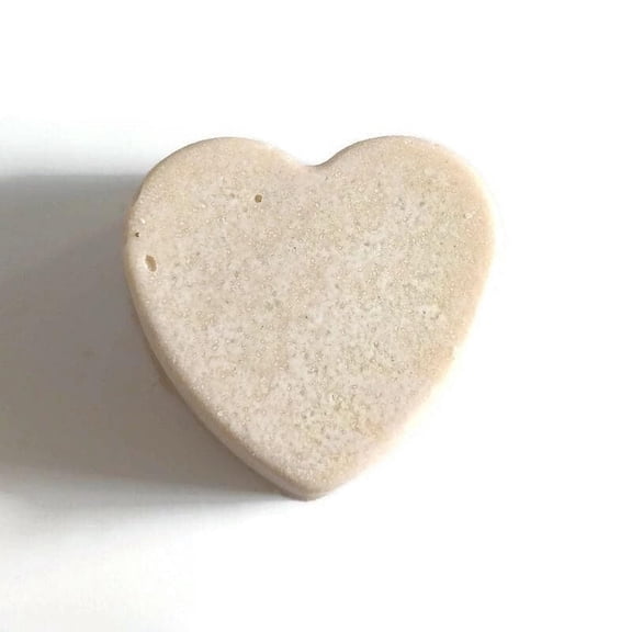 Aquarian Bath Soap Heart with Sulfur & Sea Salt, Vegan, No Fragrance