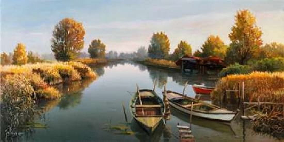 Sul fiume Canvas Art - Adriano Galasso (10 x 20)