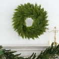 thumbnail image 1 of Sulaicai 17'' Real Touch Artificial Cedar Wreath, Faux Christmas Wreaths for Front Door, Faux Pine Green Wreath for Home, Holiday, Fireplace, Mantle,Wall, Windows, Xmas, Outdoor Decoration, 1 of 6