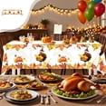 thumbnail image 1 of Sulaicai 1Pcs Fall Thanksgiving Tablecloth Disposable, Fall Thanksgiving Party Supplies, Paper Table Cover for Autumn Thanksgiving Party Decorations (31.5" x 42.5"), 1 of 6