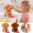 thumbnail image 1 of Sulaicai 2 Pack Robot Dogs Realistic, Wuffy Realistic Interactive Walking Plush Robot Dog Toy - Touch Sensing, Voice Mimic, Licking Motion, Leash Remote, Battery Powered (Brown+Coffee), 1 of 9