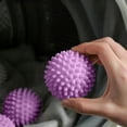 thumbnail image 1 of Sulaicai 2Pcs Dryer Balls Laundry Reusable Dryer Balls Anti Static Dryer Drying Balls for Laundry Clothes Fabrics Reduce Wrinkles (Purple), 1 of 7