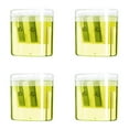 thumbnail image 1 of Sulaicai 4 Pcs Pencil Sharpeners, Pencil Sharpeners Manual with Lid, Dual Holes Compact Colored Handheld Pencil Sharpener for Home Office - Yellow, 1 of 5