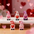 thumbnail image 1 of Sulaicai 5 Pcs Valentine‘s Day Gnomes Love Decorations for Home Kitchen Accessories Red Heart Resin Gnomes Figurines Valentines Day Tiered Tray Decor Sweet Gifts, 1 of 6