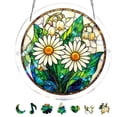 thumbnail image 1 of Sulaicai Acrylic Puzzle Suncatcher Window Hanging, 7.5 Inch Stained Glass Style DIY Puzzle Sun Catcher Decor Panel, Aesthetic Home Ornament Birthday Gift for Women Mom, 1 of 7