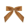 thumbnail image 1 of Sulaicai Brown Small Velvet Christmas Bows for Christmas Tree, 3.5'' Bows for Christmas Tree Ornaments, Wreath Accents, Gift Wrapping, Stair Railings, DIY Crafts & Xmas Home Decor,1pc, 1 of 9