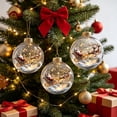 thumbnail image 1 of Sulaicai Christmas Story Ball Ornament, Mini Holiday Scene Transparent Hanging Bauble, Vintage Festive Keepsake Decor for Xmas Tree, Mantel, Indoor Holiday Party Display, 1 of 8