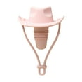 thumbnail image 1 of Sulaicai Cowboy Hat Wine Stopper, Funny Wine Gift for Wine Lovers, Wine Accessories, Reusable Silicone Bottle Stopper Keeps Wine Fresh Cute Wine Toppers for Holiday (Pink), 1 of 7