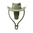 thumbnail image 1 of Sulaicai Cowboy Hat Wine Stopper, Funny Wine Gift for Wine Lovers, Wine Accessories, Reusable Silicone Bottle Stopper Keeps Wine Fresh Cute Wine Toppers for Holiday (Green), 1 of 7