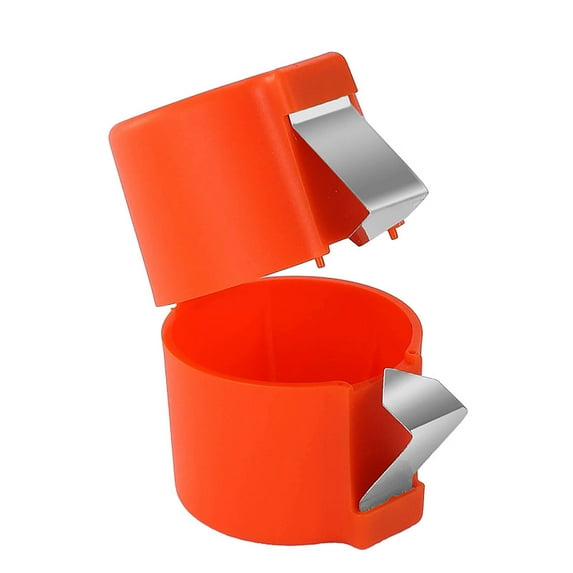 Sulaicai Egg Shell Opener - Egg Cracker Egg Peeler Egg Separator for Raw Eggs, Hard Boiled Egg Peeler Tool for Cutting Eggs, Eggs Breaker Kitchen Gadgets for Cooking Bakery (Orange)