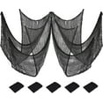 thumbnail image 1 of Sulaicai Halloween Creepy Cloth 30x72 Inch, Spooky Halloween Polyester Decorations Scary Gauze Cloth for Indoor Halloween Decorations Outdoor Yard Home Wall Decor,1Pcs (Black), 1 of 5