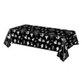thumbnail image 1 of Sulaicai Halloween Disposable Plastic Tablecloth, 54" x 108" Pumpkin Ghost Skull Pattern Rectangular Table Cover, Waterproof Table Cloth for Holiday Party Decorations, 1 of 5