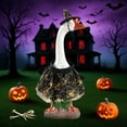 thumbnail image 1 of Sulaicai Halloween Porch Goose Outfits Spider Web Fall Lawn Goose Clothing Porch Goose Outfits for 23/17'' Lawn Goose Statue Outdoor Garden Yard Decor (23 in), 1 of 9