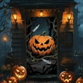 thumbnail image 1 of Sulaicai Halloween Pumpkin Ghost Door Scary Cover, 70.8 x 35.4 Inch Halloween Party Decoration Sign for Front Door Outdoor Windows Wall Halloween Theme Party Decorations, 1 of 5