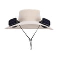 thumbnail image 1 of Sulaicai Hat with Fans Solar Power, Wide Brim Sun Hat for Men Women, Summer Essentials for Outdoor Fishing Camping Hiking Beach, 1 of 7