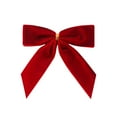 thumbnail image 1 of Sulaicai Red Small Velvet Christmas Bows for Christmas Tree, 3.5'' Bows for Christmas Tree Ornaments, Wreath Accents, Gift Wrapping, Stair Railings, DIY Crafts & Xmas Home Decor,1pc, 1 of 9