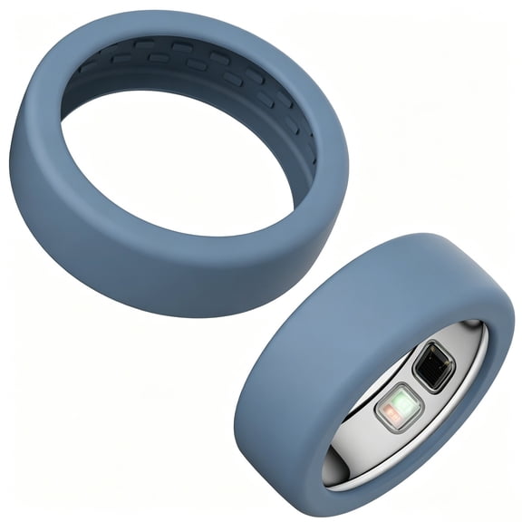 Sulaicai Silicone Smart Ring Cover, Soft Anti-Scratch Protective Sleeve for Smart Ring, Lightweight & Comfortable Ring Guards Fit Size 6-9 Smart Rings