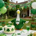 thumbnail image 1 of Sulaicai St. Patrick's Day Goose Outfit Porch Goose Clothes for 23" Lawn Outdoor Garden Yard Patio Statue St. Patrick's Day Decor, 1 of 6