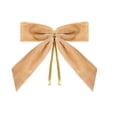 thumbnail image 1 of Sulaicai Yellow Small Velvet Christmas Bows for Christmas Tree, 3.5'' Bows for Christmas Tree Ornaments, Wreath Accents, Gift Wrapping, Stair Railings, DIY Crafts & Xmas Home Decor,1pc, 1 of 5
