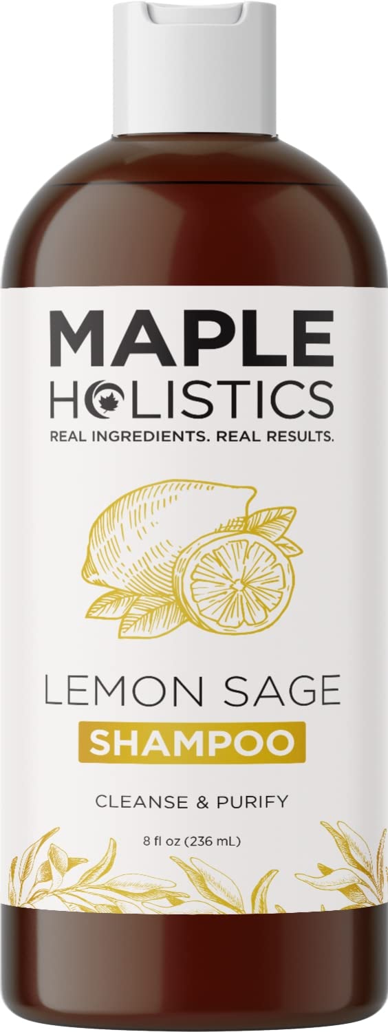 Sulfate Free Shampoo for Oily Hair Lemon Sage Clarifying Shampoo for