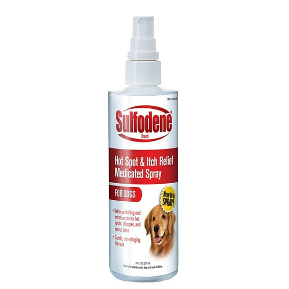 Sulfodene Medicated Hot Spot & Itch Relief Spray for Dogs 8oz