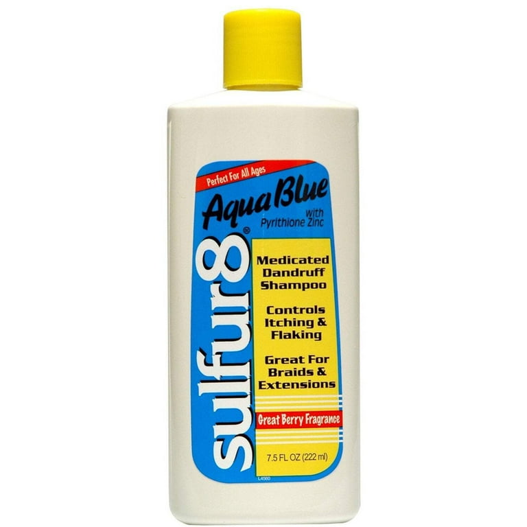 Sulfur 8 - Aqua Blue Medicated Dandruff Shampoo - Walmart.com