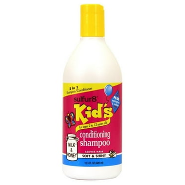 Sulfur 8 Kids Milk And Honey Conditioning Shampoo 13.5 Oz,Pack of 2