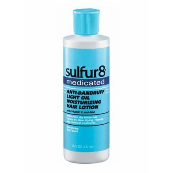 Sulfur 8- Anti Dandruff Light Oil Moisturizing Hair Lotion 8oz