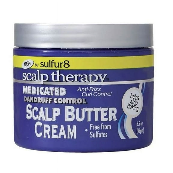 Sulfur 8 Scalp Their Medicated Butter Hair Cream 3.5 Oz.