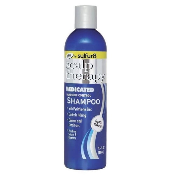 Sulfur 8 Scalp Their Medicated Dandruff Control Shampoo 9.5 Oz.,Pack of 2