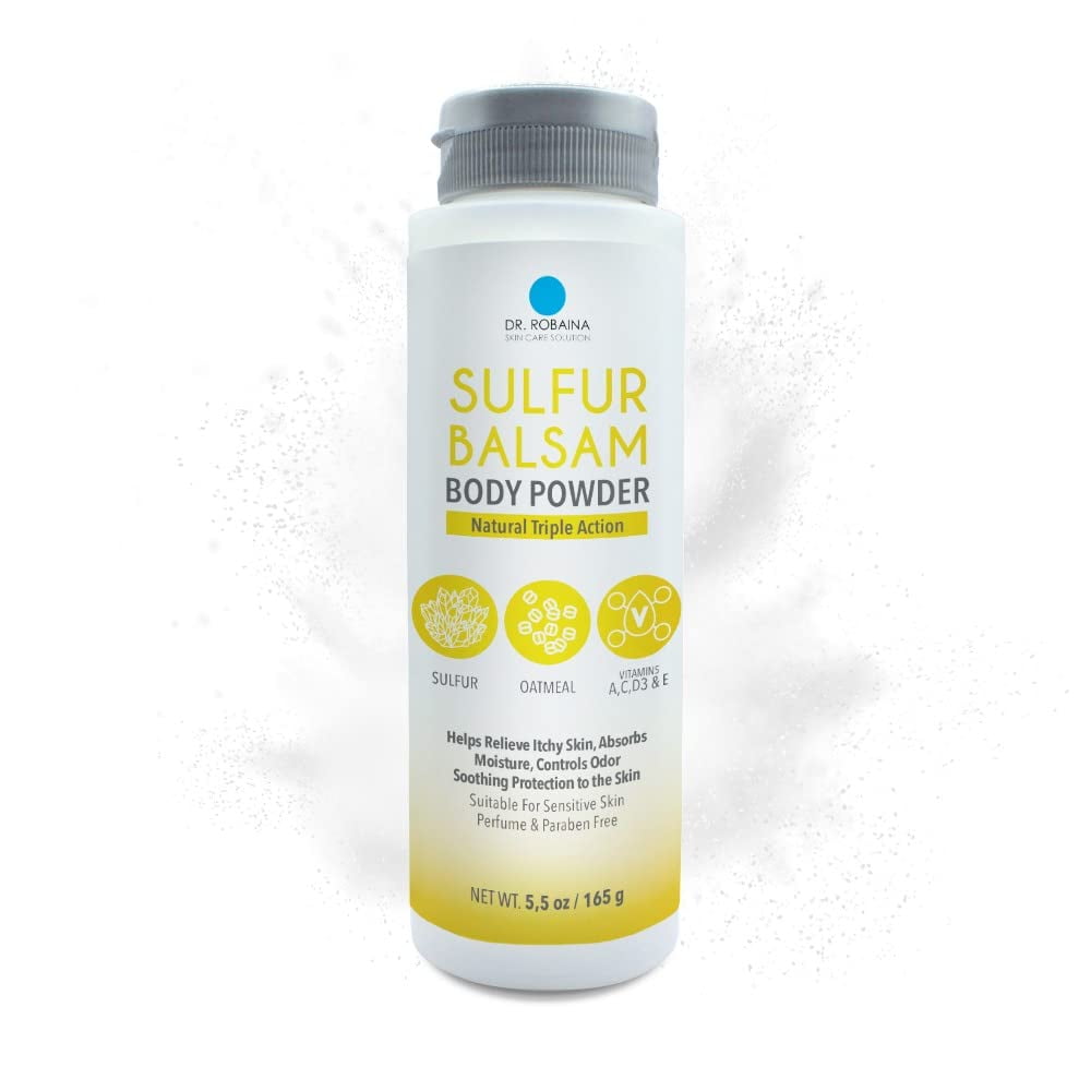 Sulfur Balsam Body Powder Triple Action Dr Robaina