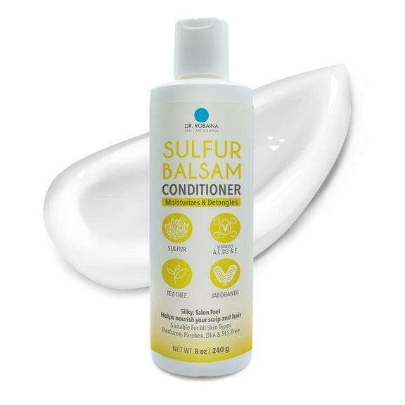 Sulfur Balsam Conditioner Moisturizes and Detangles Dr Robaina