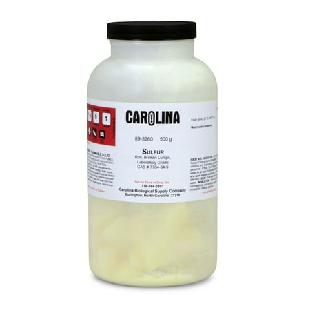 Sulfur, Broken Lumps, Laboratory Grade, 500 G