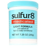 Sulfur8 Anti Dandruff Hair & Scalp Conditioner, Light Formula 7.25 Oz Jar