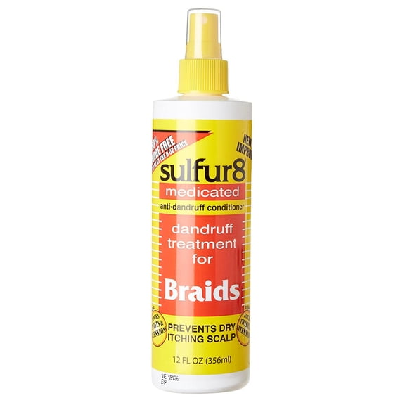 Sulfur8 Dandruff Treatment For Braids 12oz Spray (Pack of 3)