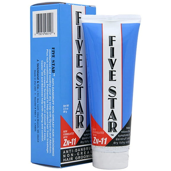 Sulfur8 Five Star Anti Dandruff Non Greasy Hair Grooming, 3.5 Oz